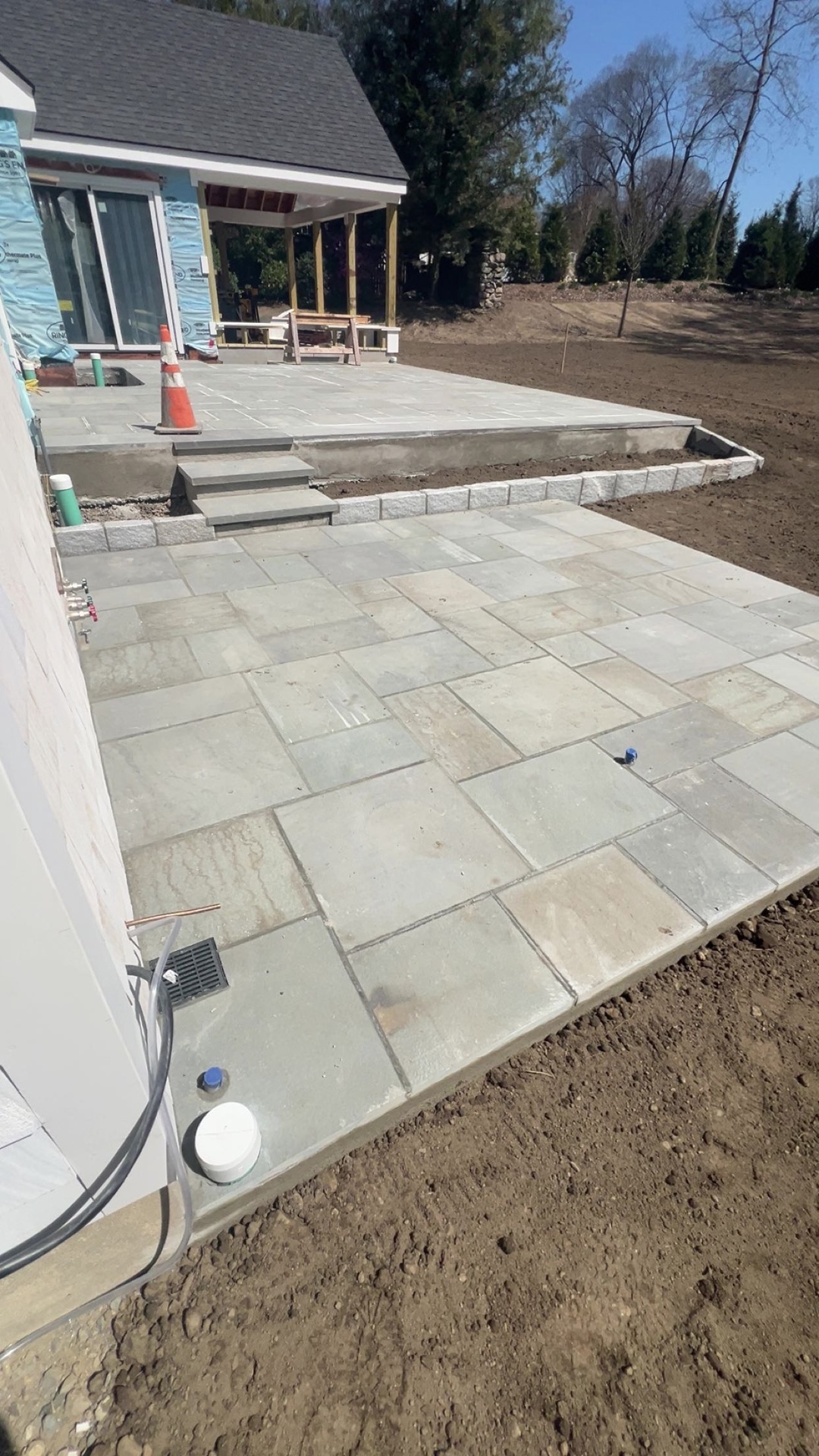 Tiered Patio & Bluestone Steps